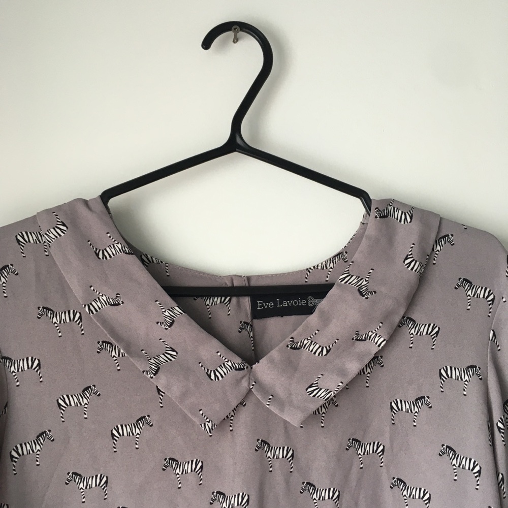 Cute top with zebra print by Eve Lavoie 🦓